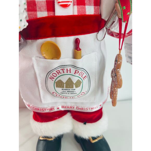 North Pole Trading Co Santa Claus Figurine, Chef Santa, Baker Santa, 2024 - Picture 8 of 8